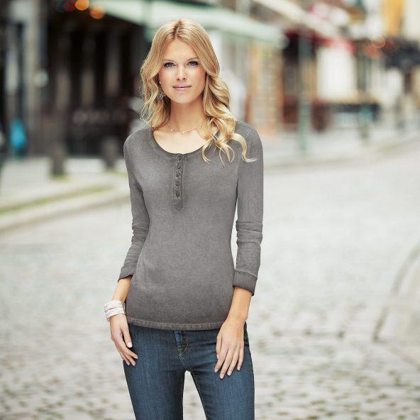 Langærmet t-shirt