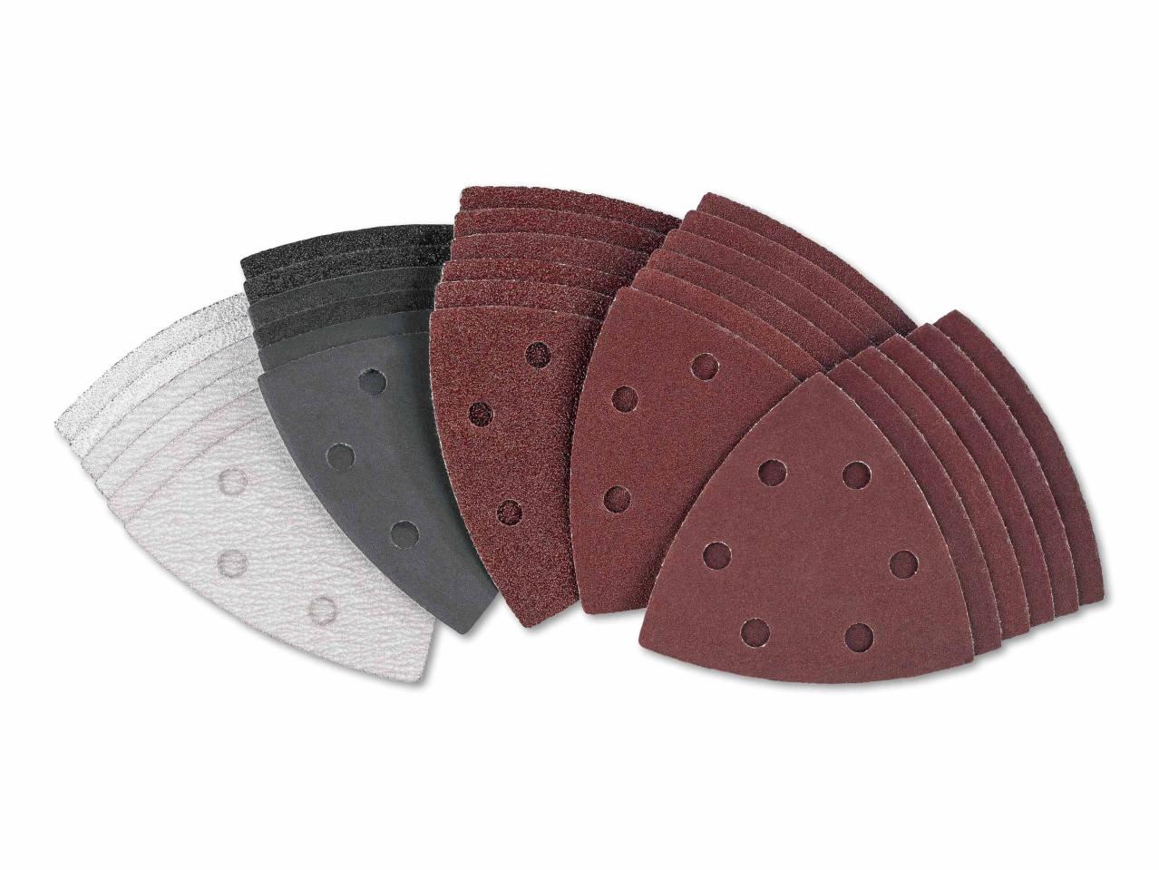 Dreieckschleifpapier-Set, 30-teilig