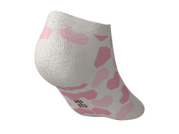 LUPILU Kids' Pink/White/Striped Trainer Socks - 7 Pack