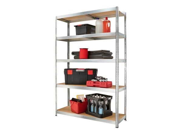 Metal shelving unit, 180x120x40cm