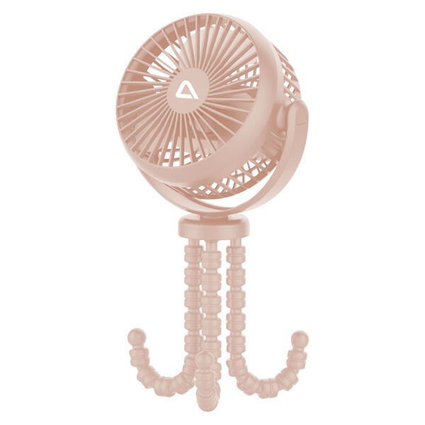 Ambiano Pink Fan with Flexible Tripod