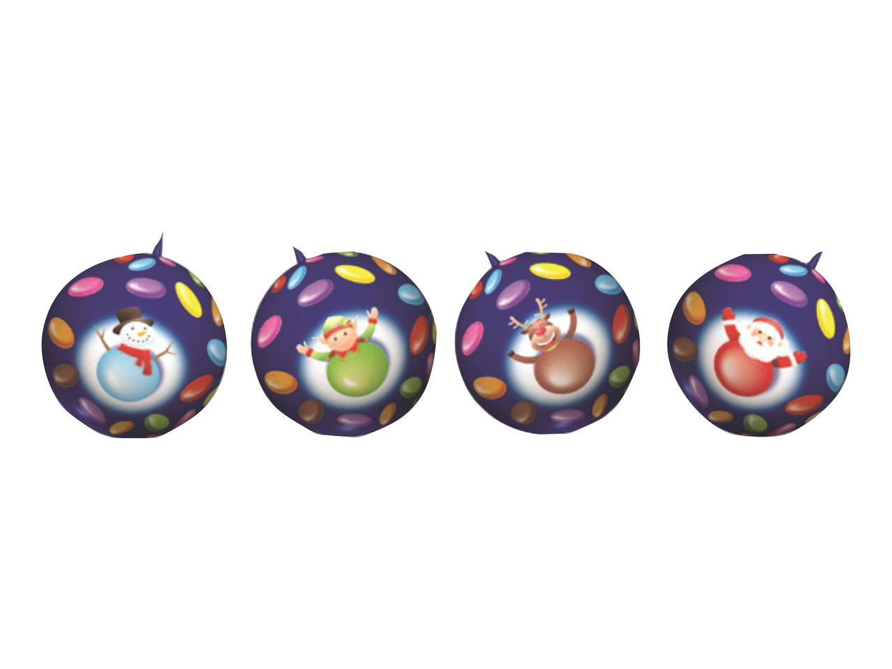 Boules de Noël Smarties Nestlé