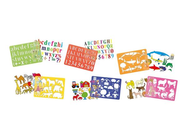 Crelando Animals Stencil Set - 12 Piece Set