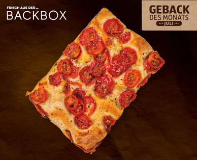 BACKBOX Italienische Focaccia mit Kirschtomaten