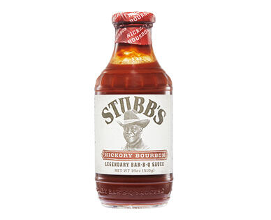 Stubb's Texan BBQ Sauces 510g Original or Hickory Bourbon