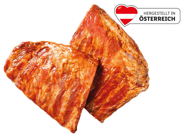 Frische Ofen-Ribs mariniert