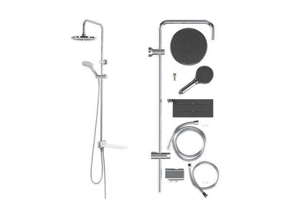 Set de douche avec support à savon latéral (uniquement en Suisse romande et au Tessin)