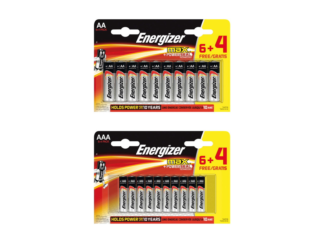 Batteries energizer AA/ AAA​​​