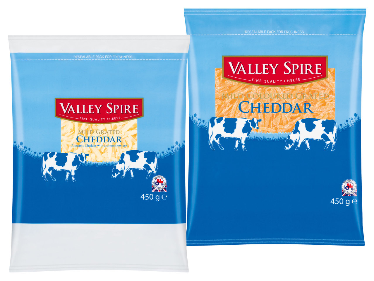 VALLEY SPIRE Cheddar gerieben