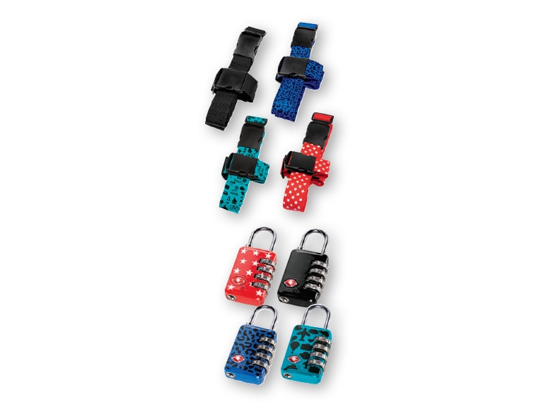 TOPMOVE 2-Way Luggage Strap/ TSA Combination Lock