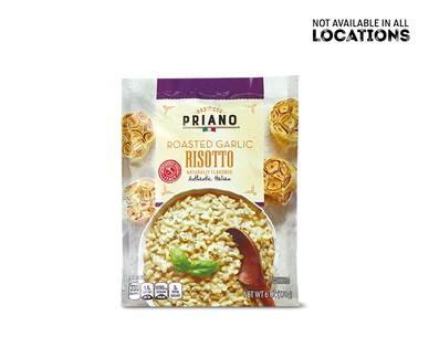Priano Four Cheese, Roasted Garlic, Asparagus Risotto