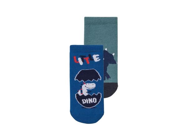 Boys' thermal socks "glow in the dark", 2 pairs