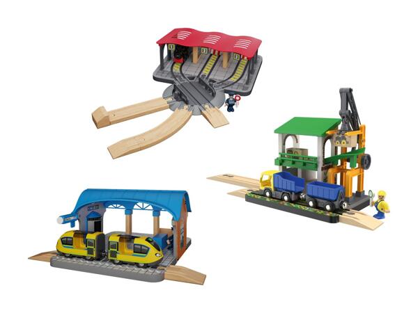 Set d'extension pour chemin de fer en bois L, 13 pièces