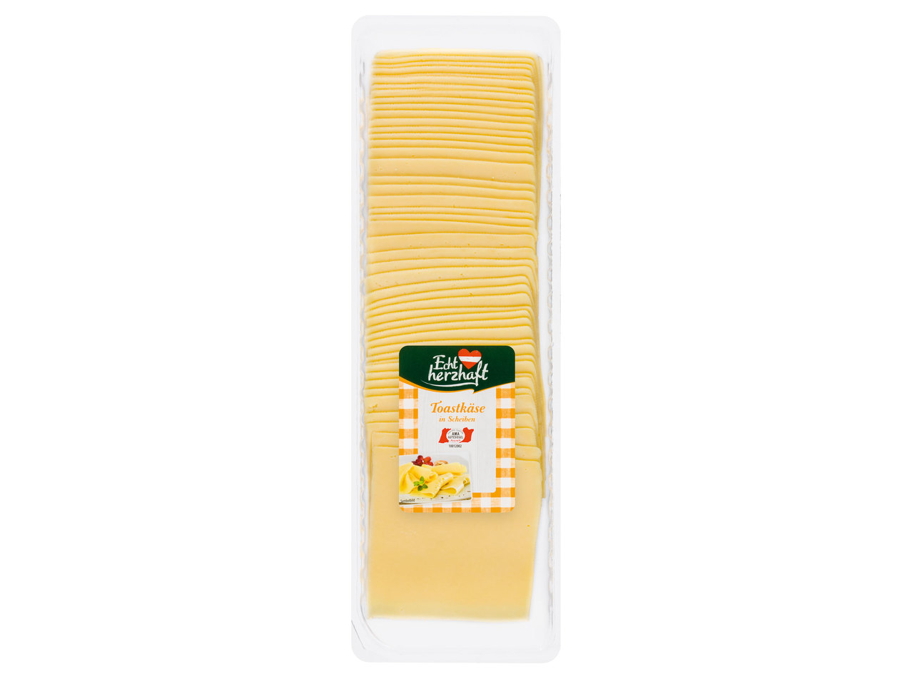 ECHT HERZHAFT Toastkäse in Scheiben