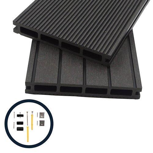 HOME DELUXE SAMANA WPC Terrassendielen anthrazit 10m²