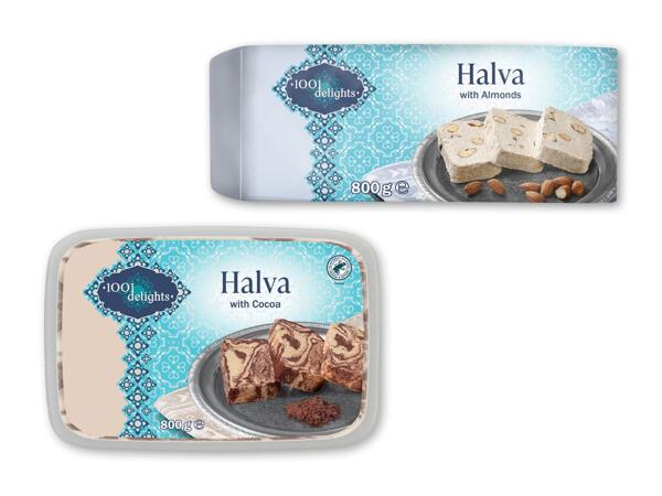 1001 DELIGHTS Mandel- eller kakaohalva