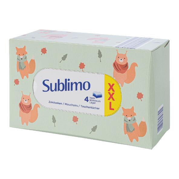 SUBLIMO(R) Taschentücher XXL, 130 St.