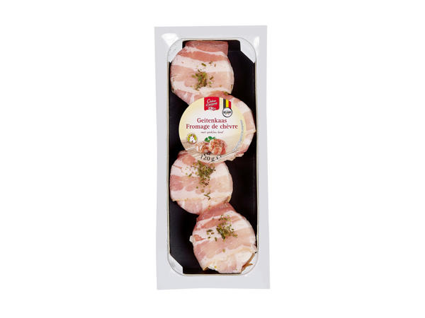 Ziegenkäse mit Speck