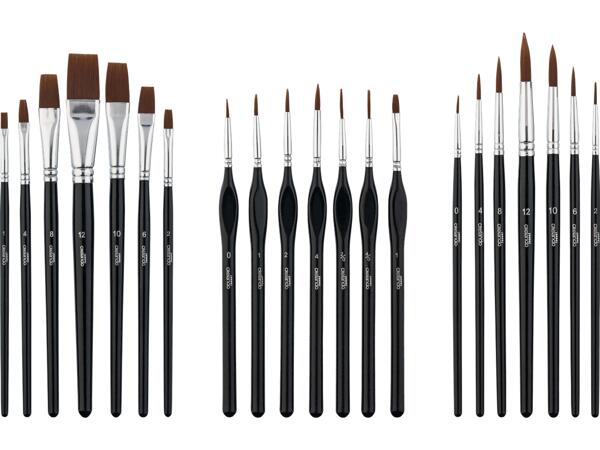 Målarpenslar, set