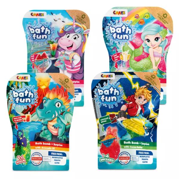 CRAZE Du plaisir dans le bain avec un personnage surprise