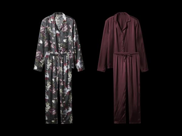 Pyjama en satin, 2 pièces