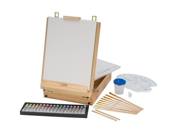 Mallette chevalet de table, 52 pièces