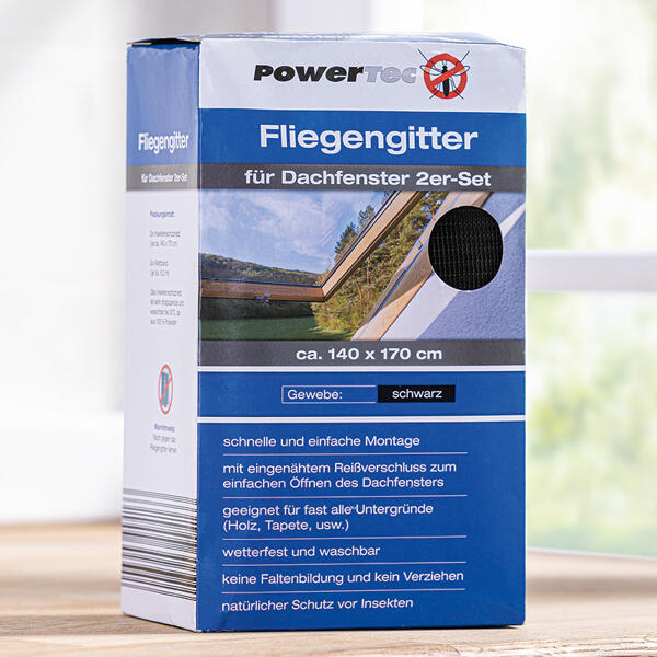 Dachfenster-Fliegengitter 2er-Set