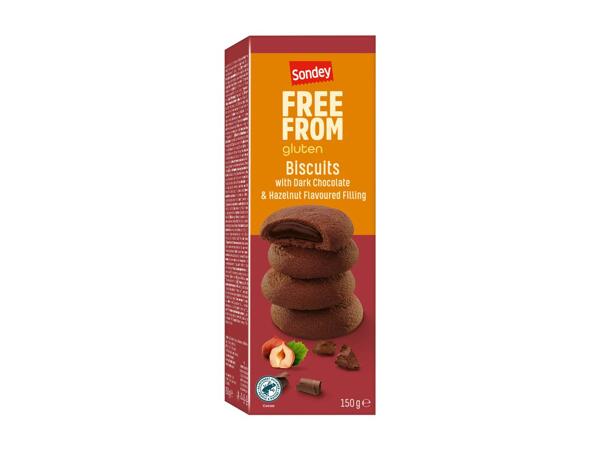 Gluten-free Cookies with Chocolate or Lemon filling