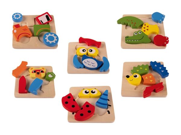 Puzzle animaux/​véhicules en bois