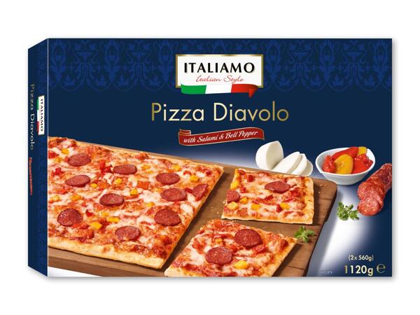 Italiensk-inspireret familiepizza
