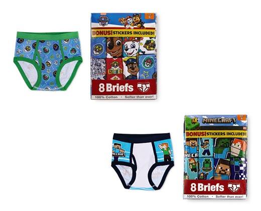 Boys' 8-Pack or Girls' 10-Pack Underwear