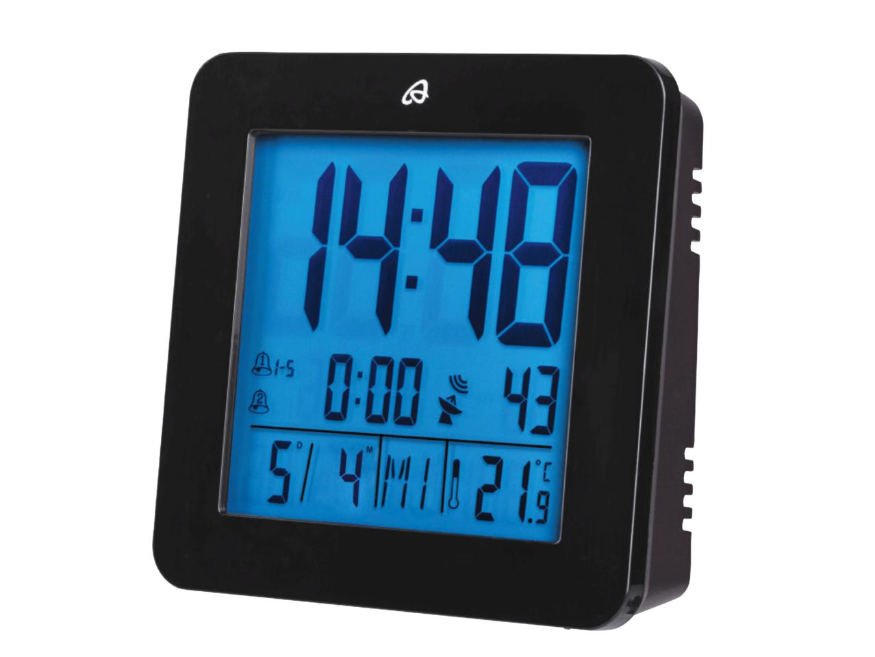 AURIOL LCD Radio-Controlled Alarm Clock