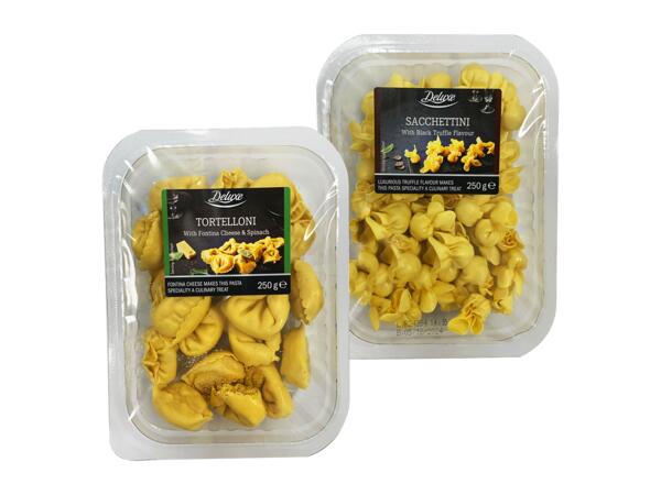 Tortelloni with "Fontina" Cheese and Spinach or Sacchettini with Truffle