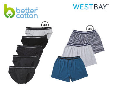 Men's Boxers 3pk or Briefs 5pk