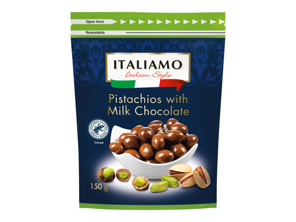 Italiamo Suklaakuorrutteiset pistaasipähkinät
