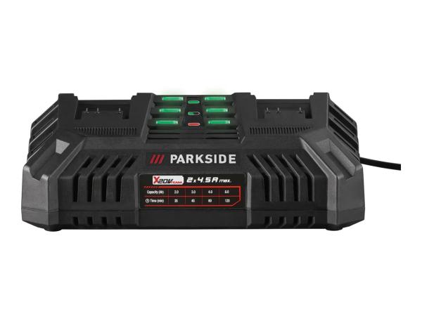 Parkside 20V Dual Battery Charger 2x 4.5A