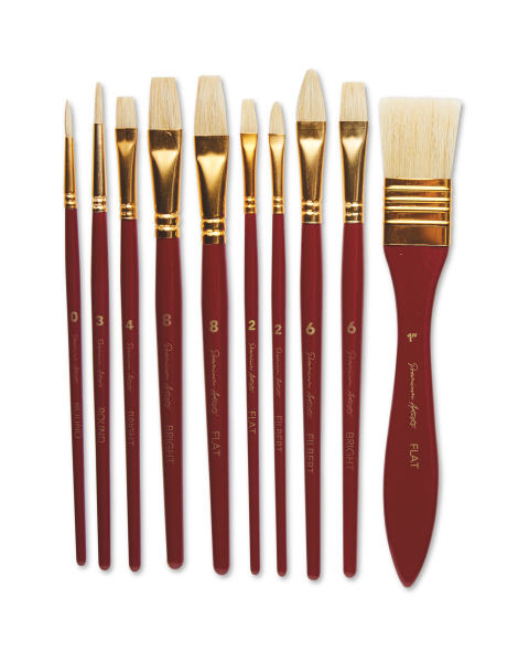 Script Professional Oil Art Brushes