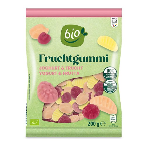 BIO Gomme fruitées, yogourt-fruits