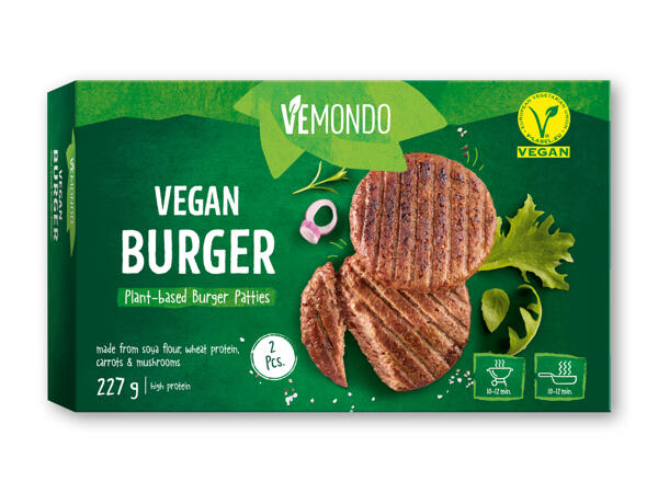 Veganske burgerbøffer