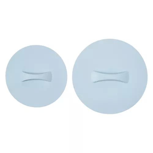 2 Piece Large & Medium Silicone Lids, Blue