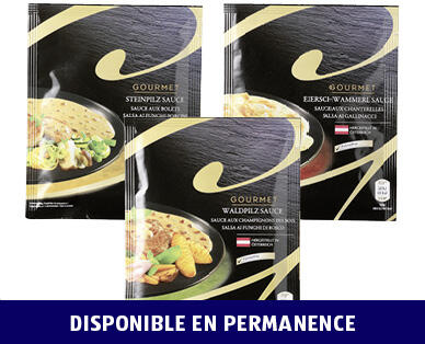 GOURMET 
 SAUCES PREMIUM AUX CHAMPIGNONS