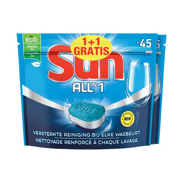 Sun vaatwastabletten all-in-one, 2-pack