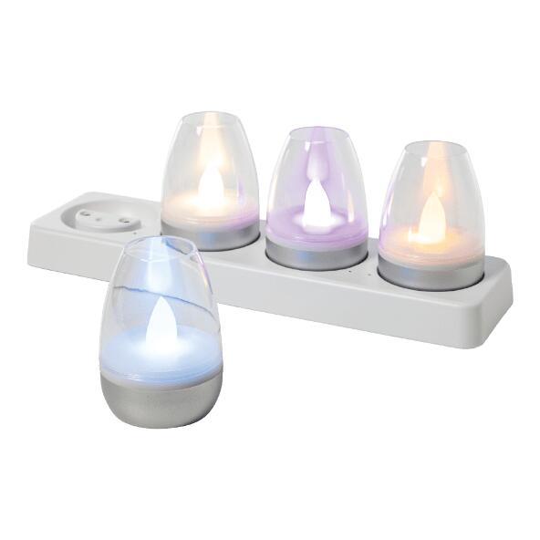 CASALUX(R) 				LED-Lampen mit Akku, 4 St.