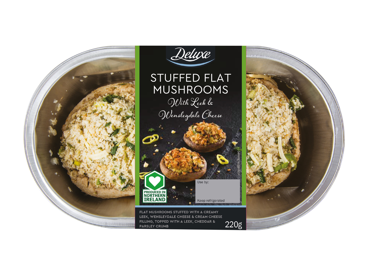Stuffed Mushrooms with Leek & Cheese