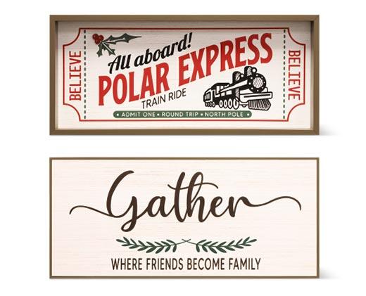 Merry Moments 
 Reversible Mantel Sign