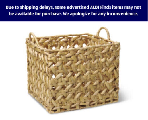 Huntington Home 
 Open Weave Water Hyacinth Basket