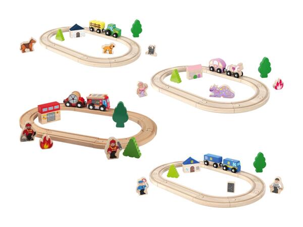 Set de chemin de fer en bois pour les tout-petits