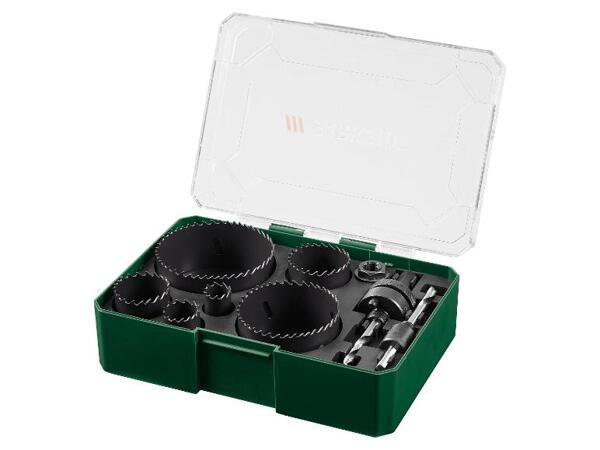 Hole Saw Set, 9 pieces