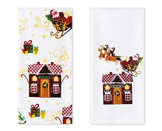 Merry Moments 2 Piece Holiday Towel Set