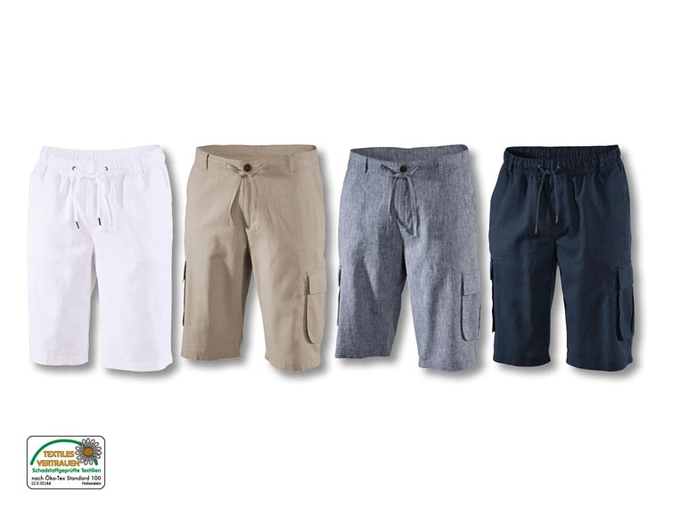 Leinenbermudas